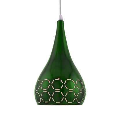 Homesake® Glossy Spining Top Hanging pendant Lamp, Ceiling Light (Green, Cross-Cut)