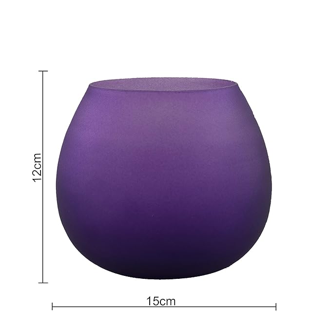 Violet Frost Pot Votive (Set of two pieces) Large