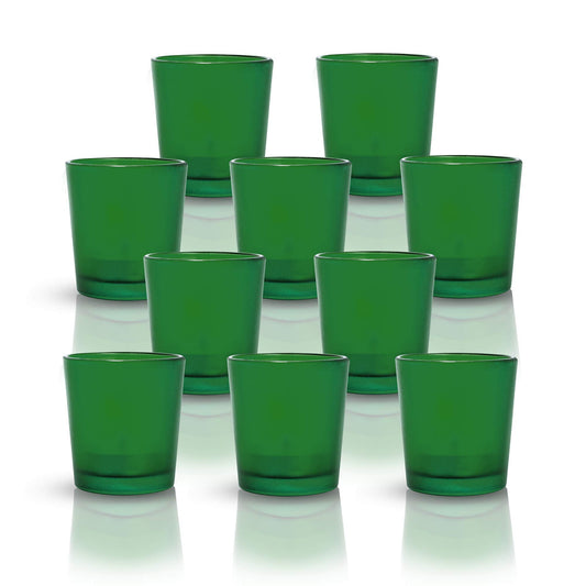 Homesake® Glass Candle Holder Stand With Candle, Pack of 10