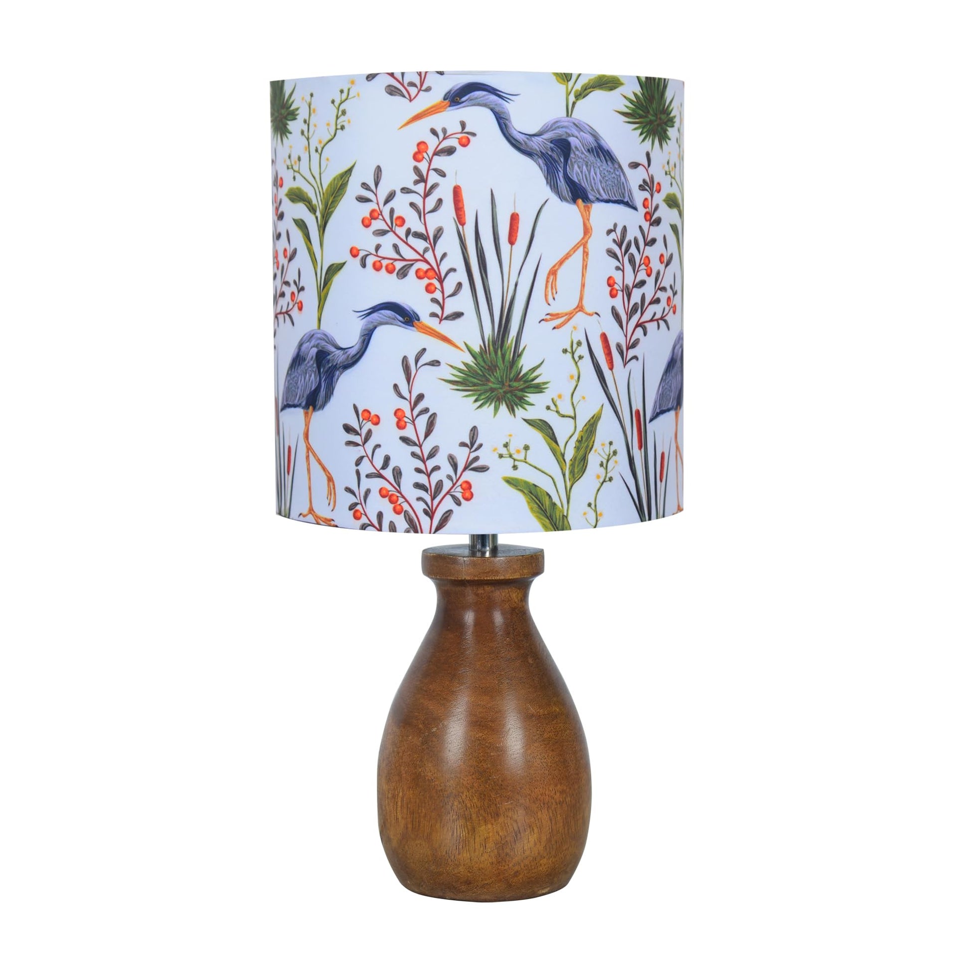 Homesake® Dovel Pot Modern Table Lamp, Wooden Base Modern Fabric Lampshade for Home Office Cafe Restaurant, Dovel Pot, Rabbit