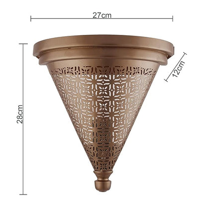 Moroccan Wall Trophy Cube Pattern Light shades, Engraved Wall Sconce Light, Antique Handmade