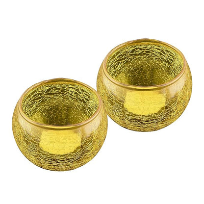Moroccan Glass Mosaic Candle Holder, Tea Light holder Votive, Set of 2