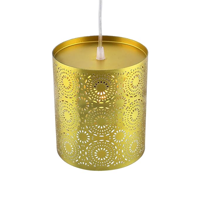 3-Linear Linear Cluster Chandelier Filgree Hanging Gold Moroccan Hanging Light, E27 Holder, Decorative, White, URBAN Retro, Nordic Style, LED/Filament