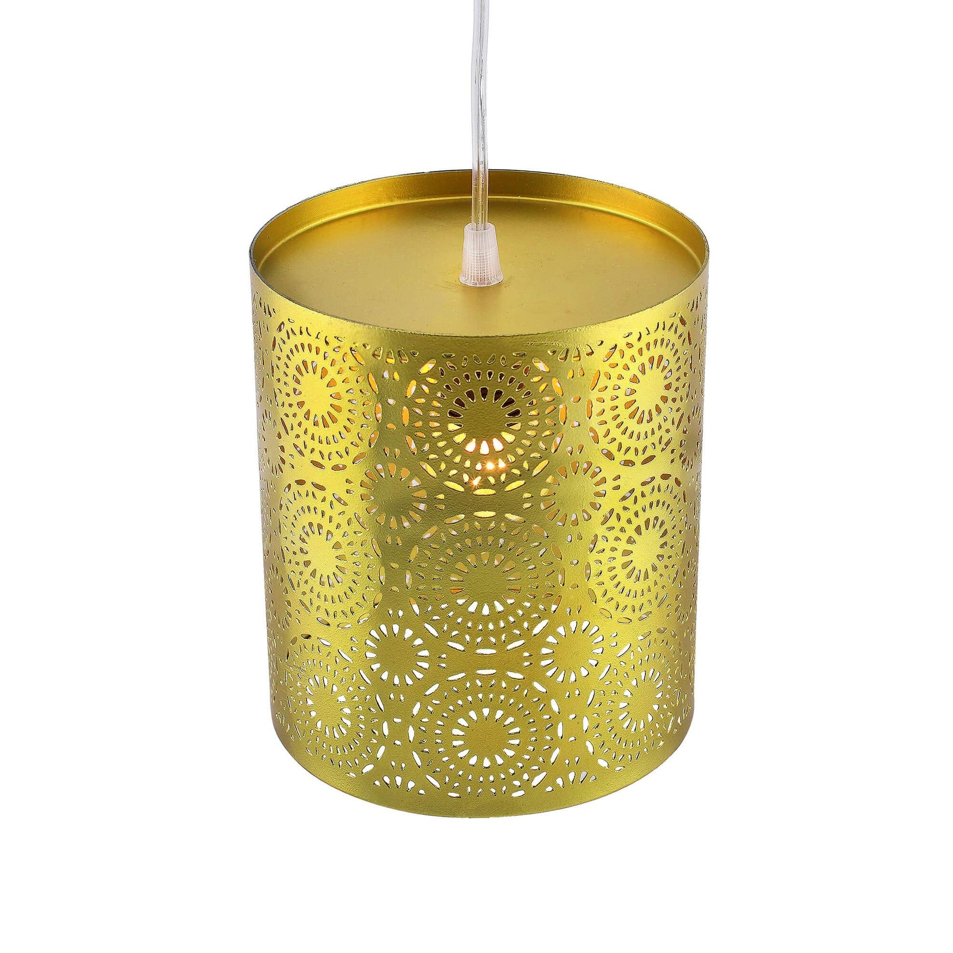 Homesake® Moroccan Hanging Pendant Light for Home Decor, Living Room (Cylinder , Linear , Multicolour )