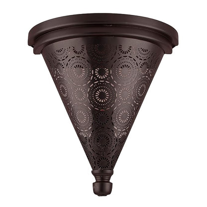 Moroccan Wall Trophy Concentric Circles Light shades, Engraved Wall Sconce Light, Antique Handmade