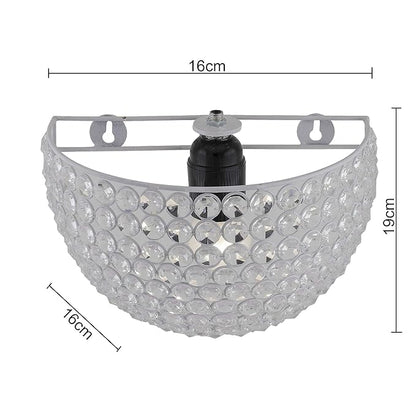 Crystal Round Wall Sconce Lamp, Decorative Door Light,Crystal