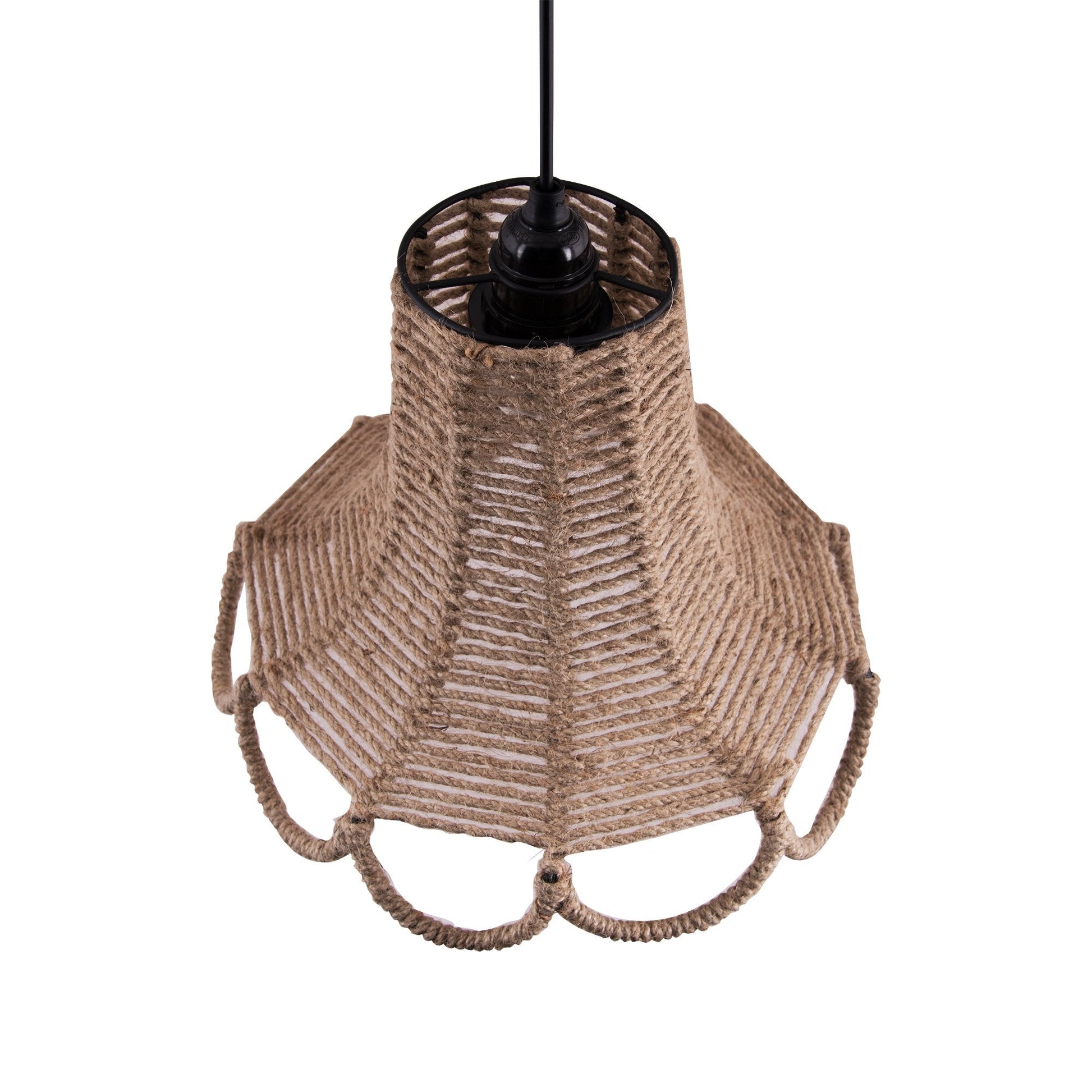 Homesake® Knitted Rope Spiral Touch Hanging Light, Pendant Light for home Decor, Bedroom,Living Room