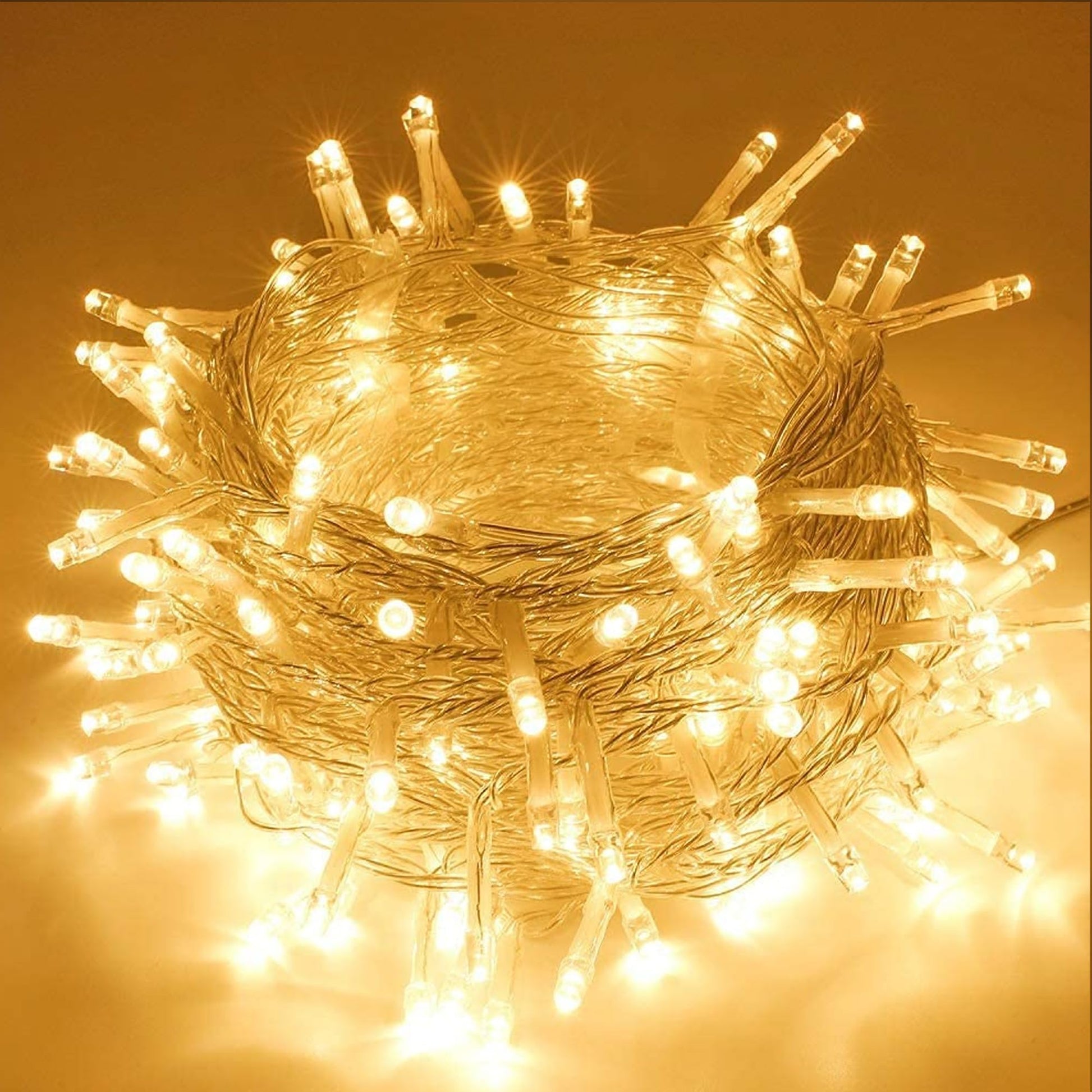 Homesake® 36 Feet Long 40 LED Power Pixel Serial String light Fairy Lights, Plug Sourced, Home & Outdoor light for decoration, Diwali Lights for Decoration Home, festive decor (Pack of 1 Warm White)