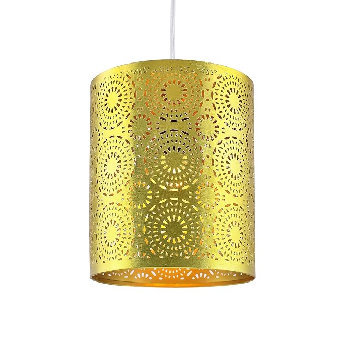 3-Linear Linear Cluster Chandelier Filgree Hanging Gold Moroccan Hanging Light, E27 Holder, Decorative, White, URBAN Retro, Nordic Style, LED/Filament