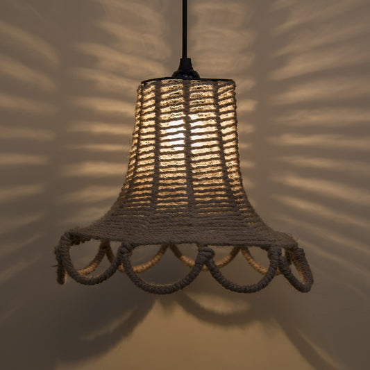 Homesake® Knitted Rope Spiral Touch Hanging Light, Pendant Light for home Decor, Bedroom,Living Room