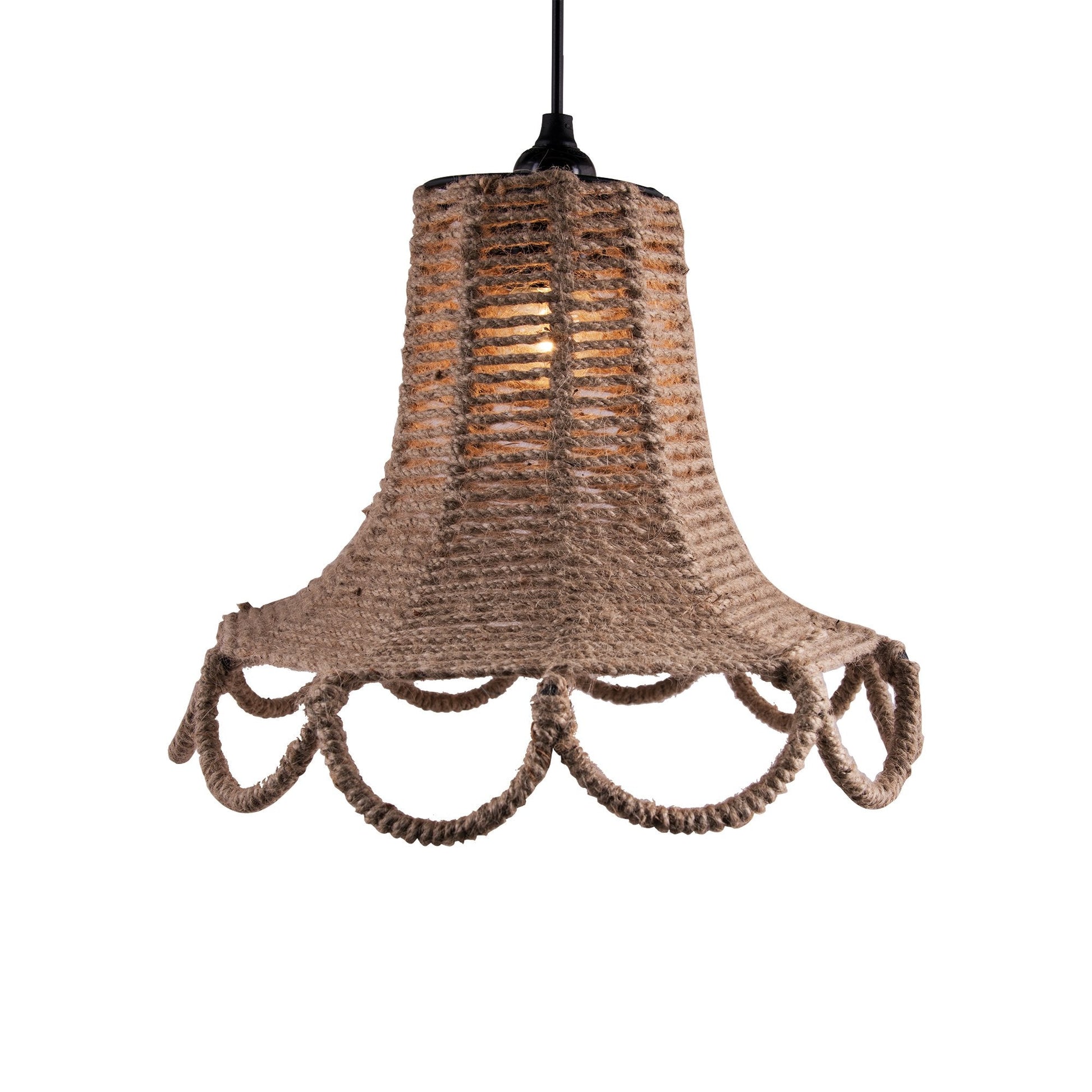 Homesake® Knitted Rope Spiral Touch Hanging Light, Pendant Light for home Decor, Bedroom,Living Room