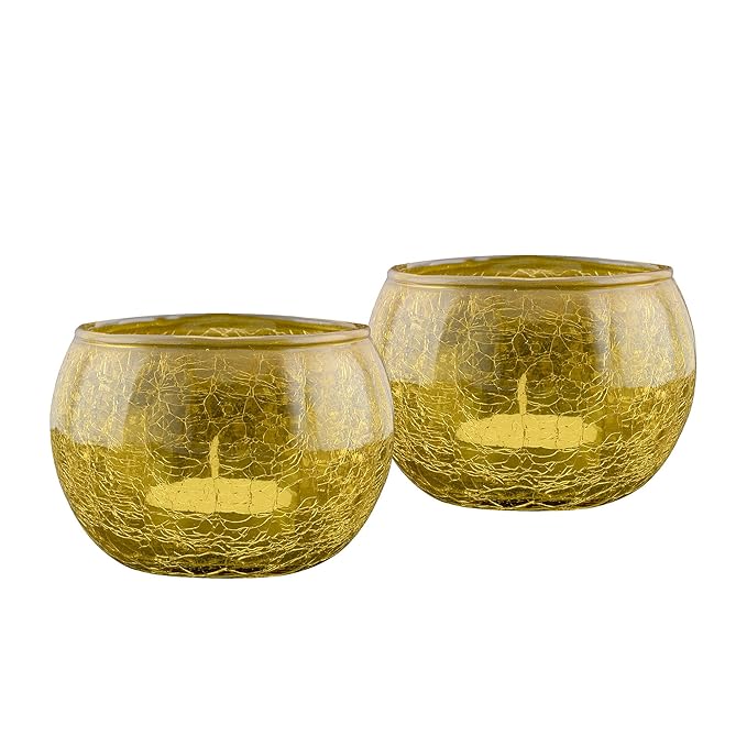 Moroccan Glass Mosaic Candle Holder, Tea Light holder Votive, Set of 2