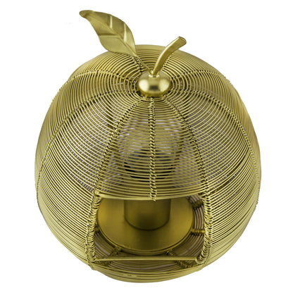 Homesake® Silver Apple Contemporary Lamp Modern Bedside & Living Room Accent Lamp for Home Décor, Café, Restaurant & Gift
