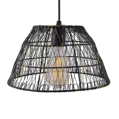 Metal Wire Mesh Lamp shade hanging light, ceiling pendant light, E27 Antique Black