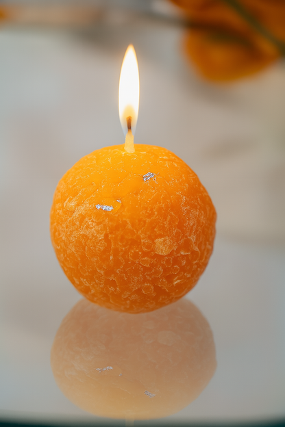 Premium Ladoo Candle, Hand Poured, Motichur Laddoo Candles, Diwali Gift Pack Decorative Scented Candle 100% Paraffin Wax, Set of 4