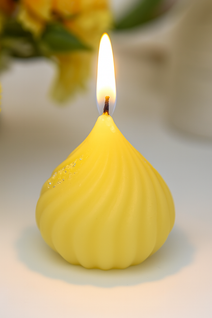 Premium Ladoo Candle, Hand Poured, Motichur Laddoo Candles, Diwali Gift Pack Decorative Scented Candle 100% Paraffin Wax, Set of 4