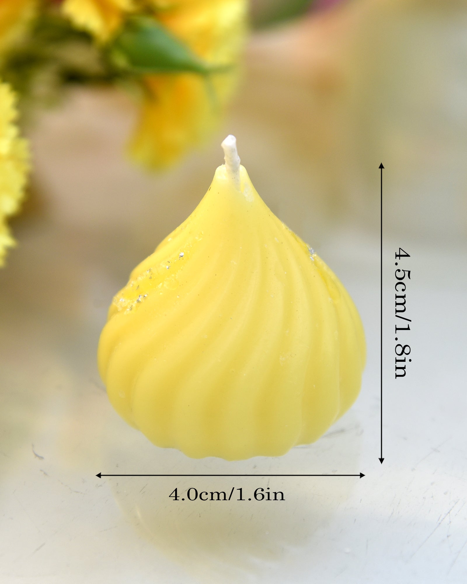 Premium Ladoo Candle, Hand Poured, Motichur Laddoo Candles, Diwali Gift Pack Decorative Scented Candle 100% Paraffin Wax, Set of 4