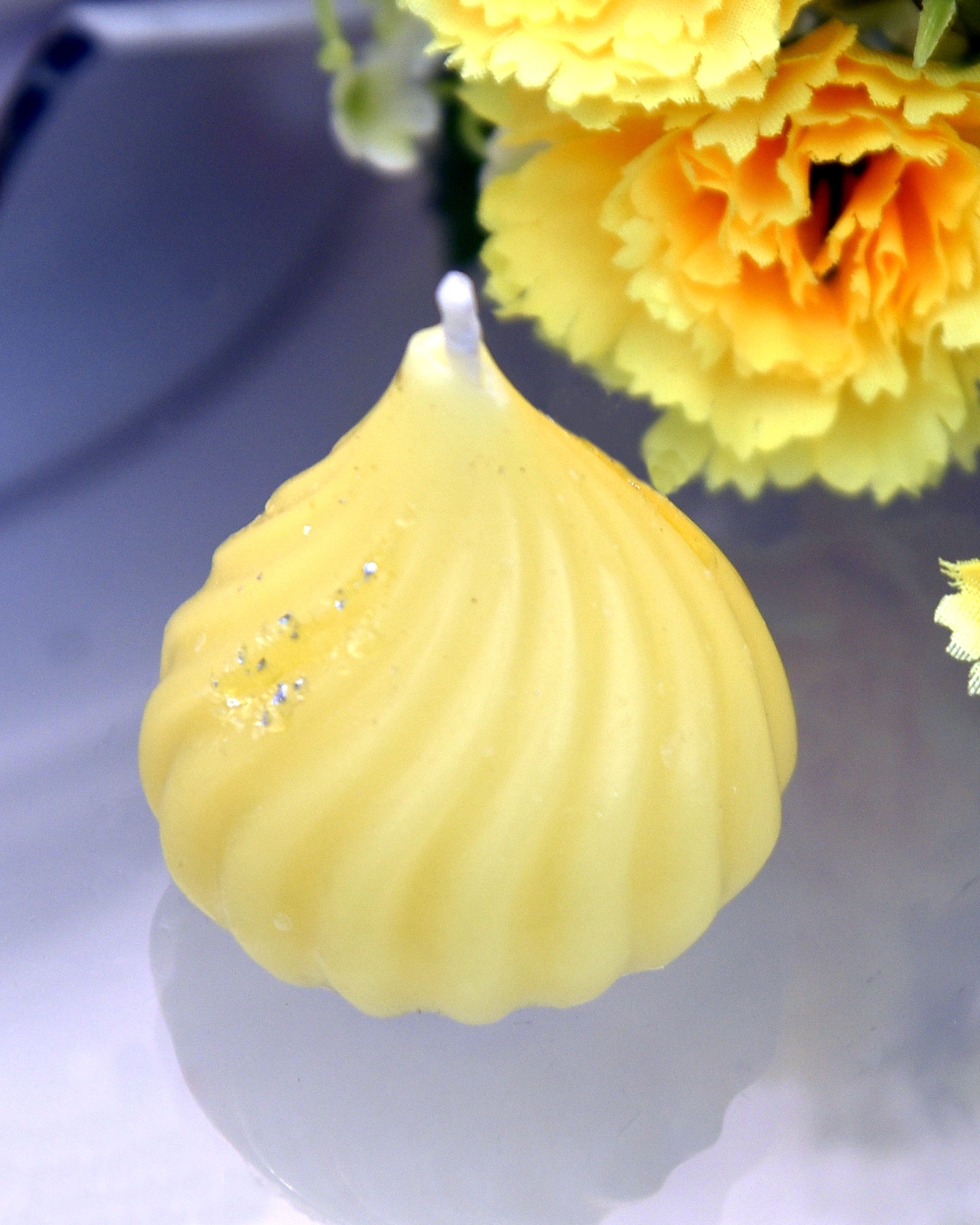 Premium Ladoo Candle, Hand Poured, Motichur Laddoo Candles, Diwali Gift Pack Decorative Scented Candle 100% Paraffin Wax, Set of 4