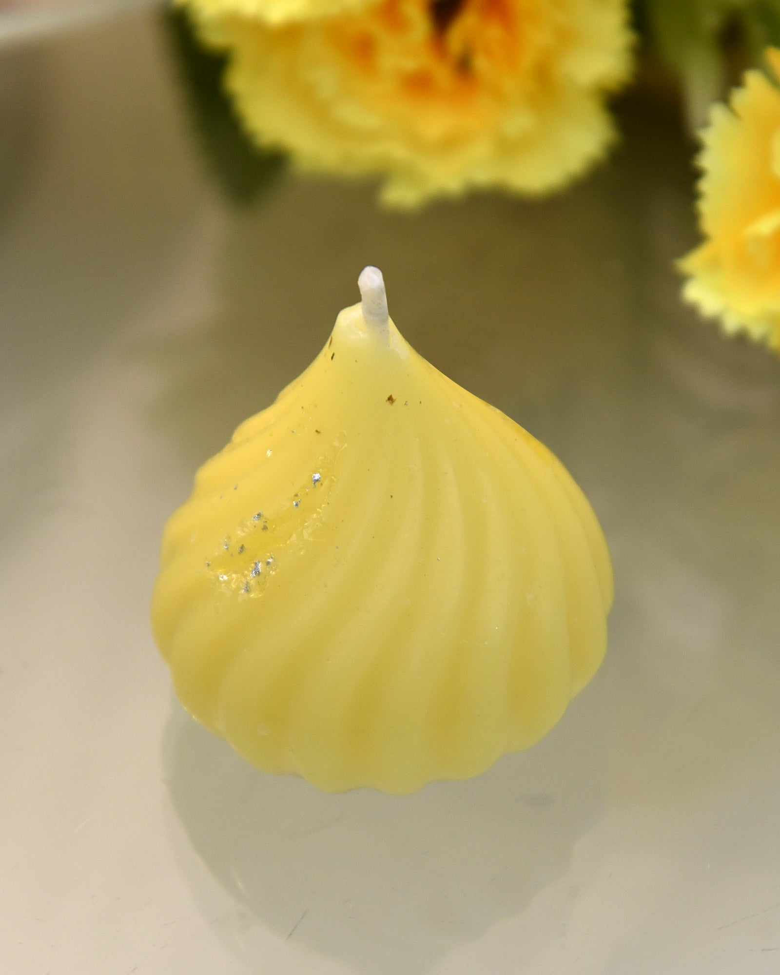 Premium Ladoo Candle, Hand Poured, Motichur Laddoo Candles, Diwali Gift Pack Decorative Scented Candle 100% Paraffin Wax, Set of 4