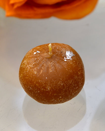 Premium Ladoo Candle, Hand Poured, Motichur Laddoo Candles, Diwali Gift Pack Decorative Scented Candle 100% Paraffin Wax, Set of 4