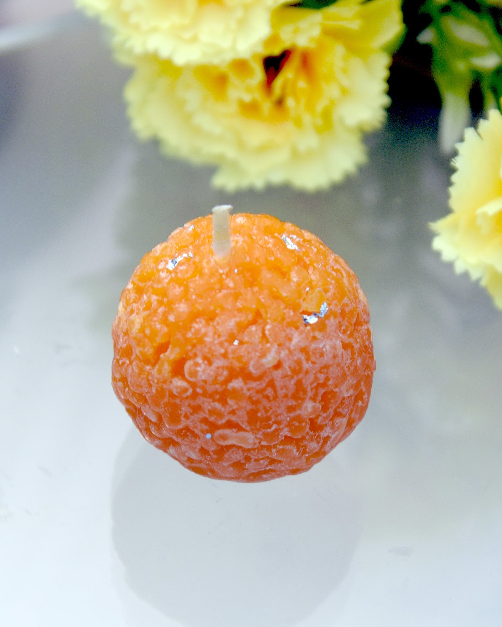 Premium Ladoo Candle, Hand Poured, Motichur Laddoo Candles, Diwali Gift Pack Decorative Scented Candle 100% Paraffin Wax, Set of 4