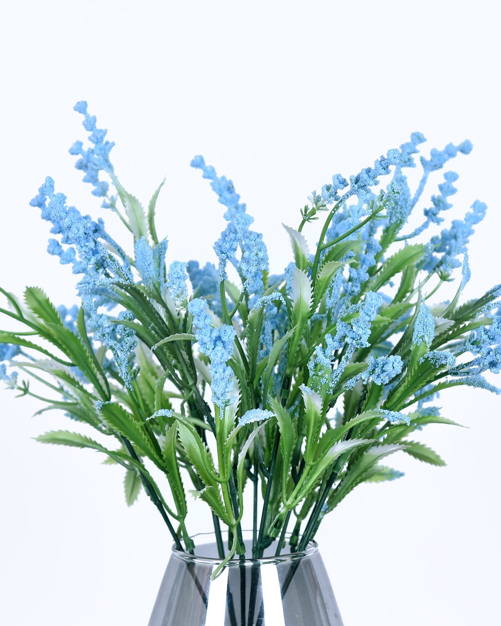 Homesake Artificial Lily of The Valley Flowers for Vase Decoration, White Faux Flower Stems for Home Decor, Table Centerpiece, Bedroom, Living Room, Office, Set of 2, Violet