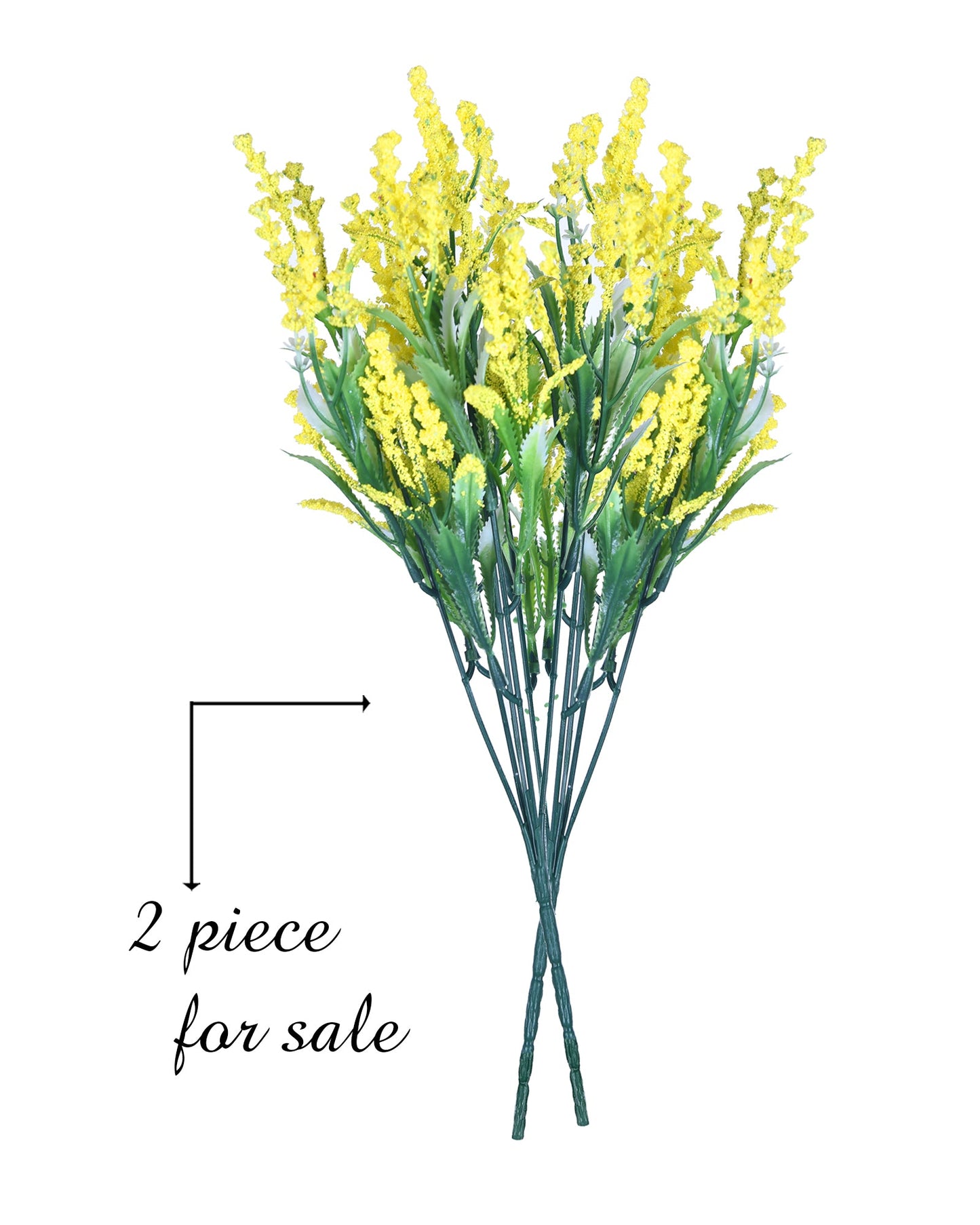 Homesake Artificial Lily of The Valley Flowers for Vase Decoration, White Faux Flower Stems for Home Decor, Table Centerpiece, Bedroom, Living Room, Office, Set of 2, Violet