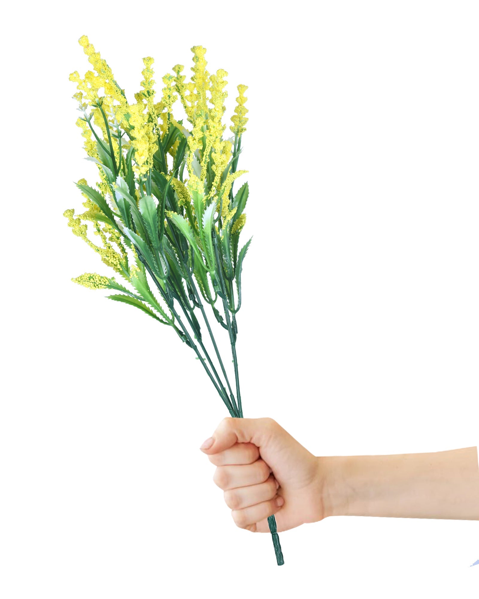 Homesake Artificial Lily of The Valley Flowers for Vase Decoration, White Faux Flower Stems for Home Decor, Table Centerpiece, Bedroom, Living Room, Office, Set of 2, Violet