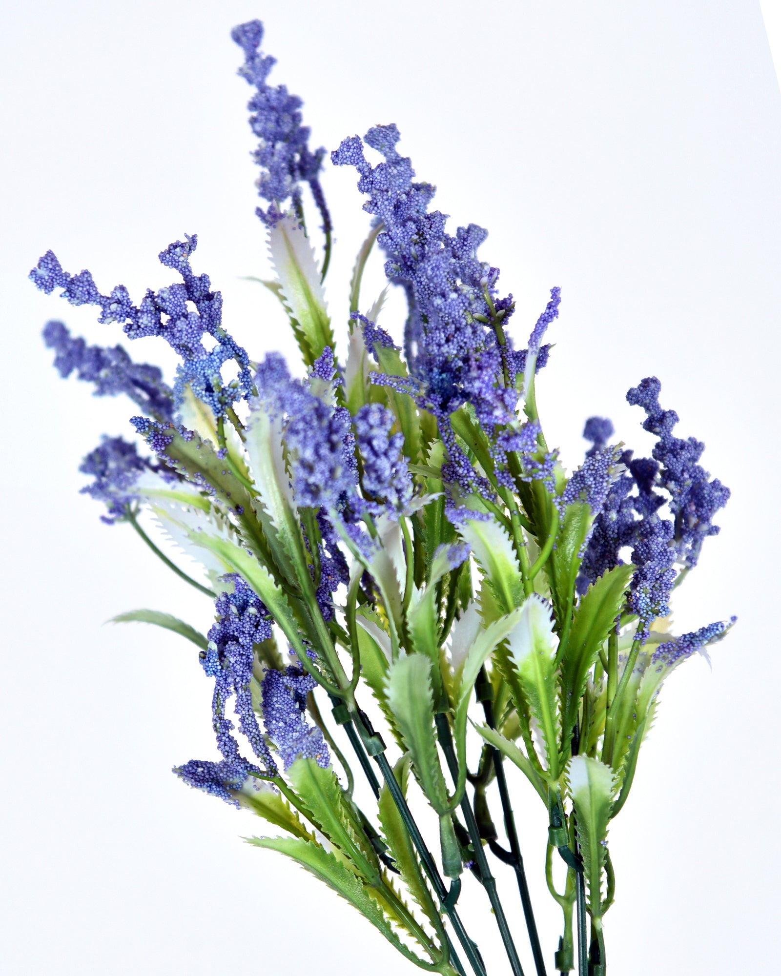 Homesake Artificial Lily of The Valley Flowers for Vase Decoration, White Faux Flower Stems for Home Decor, Table Centerpiece, Bedroom, Living Room, Office, Set of 2, Violet