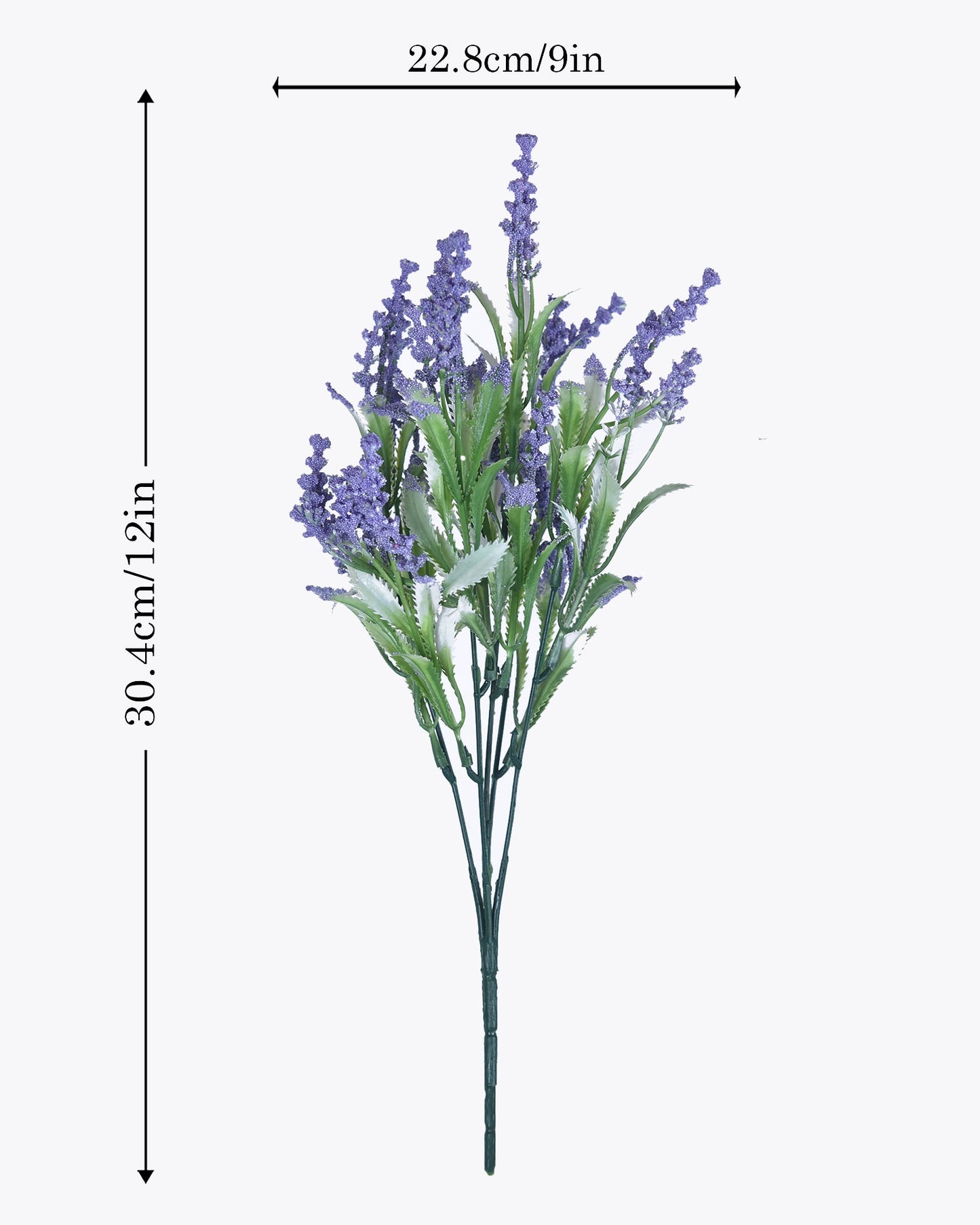 Homesake Artificial Lily of The Valley Flowers for Vase Decoration, White Faux Flower Stems for Home Decor, Table Centerpiece, Bedroom, Living Room, Office, Set of 2, Violet