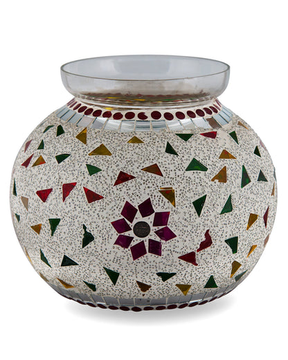 Persian Mosaic Floral Paradise Lamp, Desk Bedside Lamp Multicolor Light