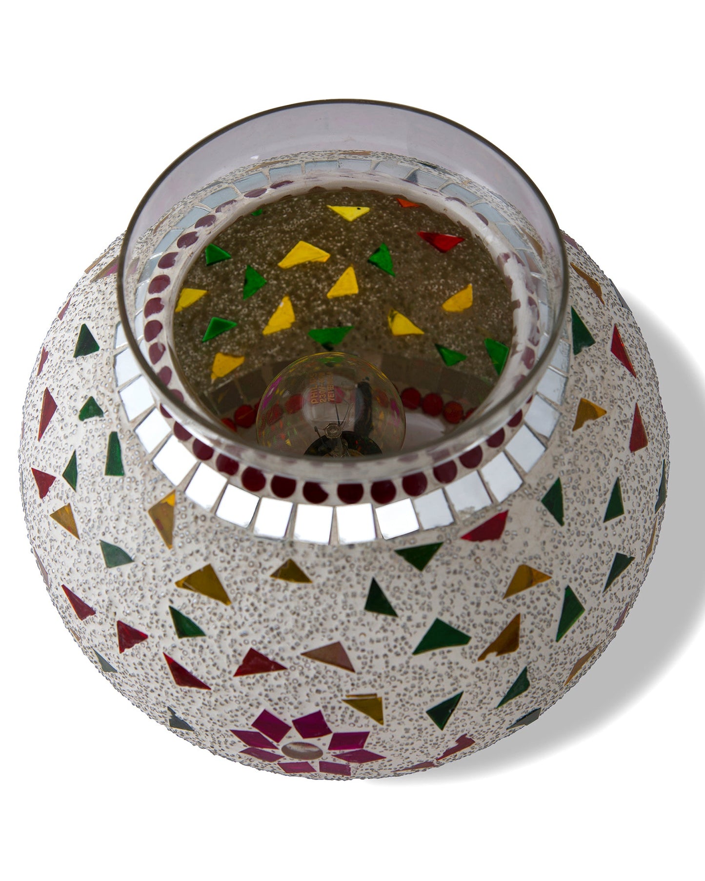 Persian Mosaic Floral Paradise Lamp, Desk Bedside Lamp Multicolor Light