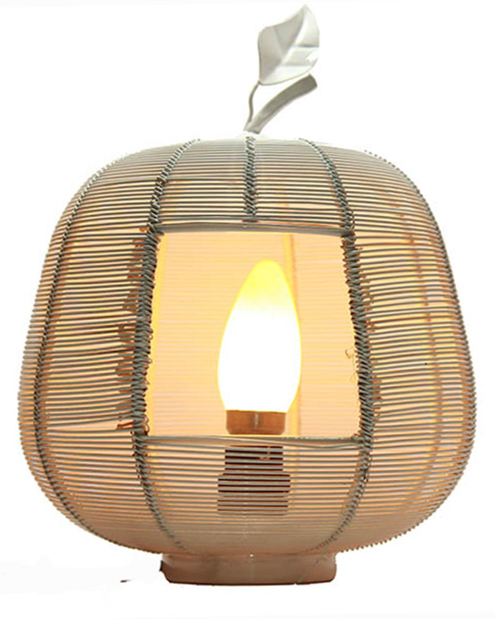 White Apple Contemporary Lamp