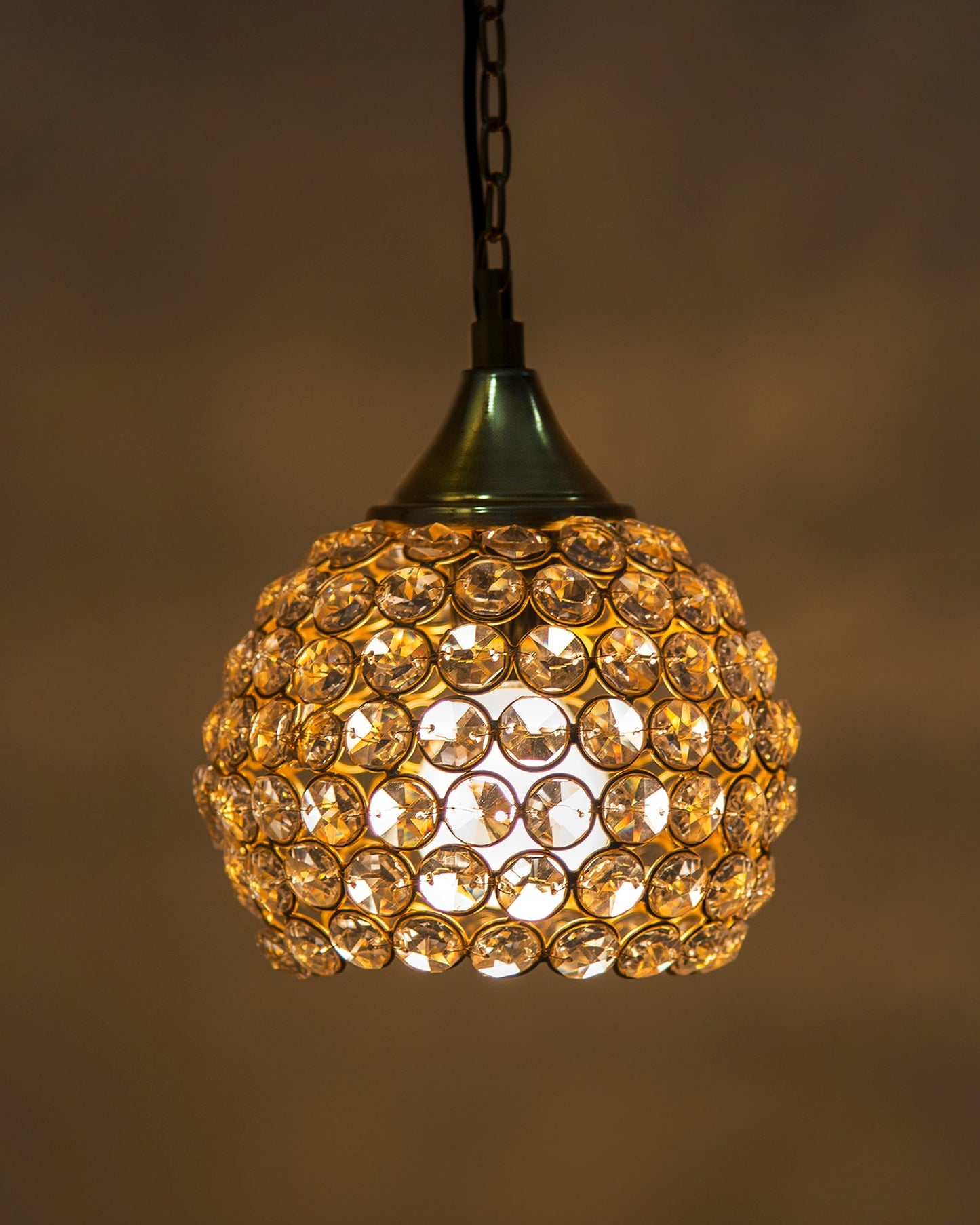 Crystal Hanging Pendant Half Globe