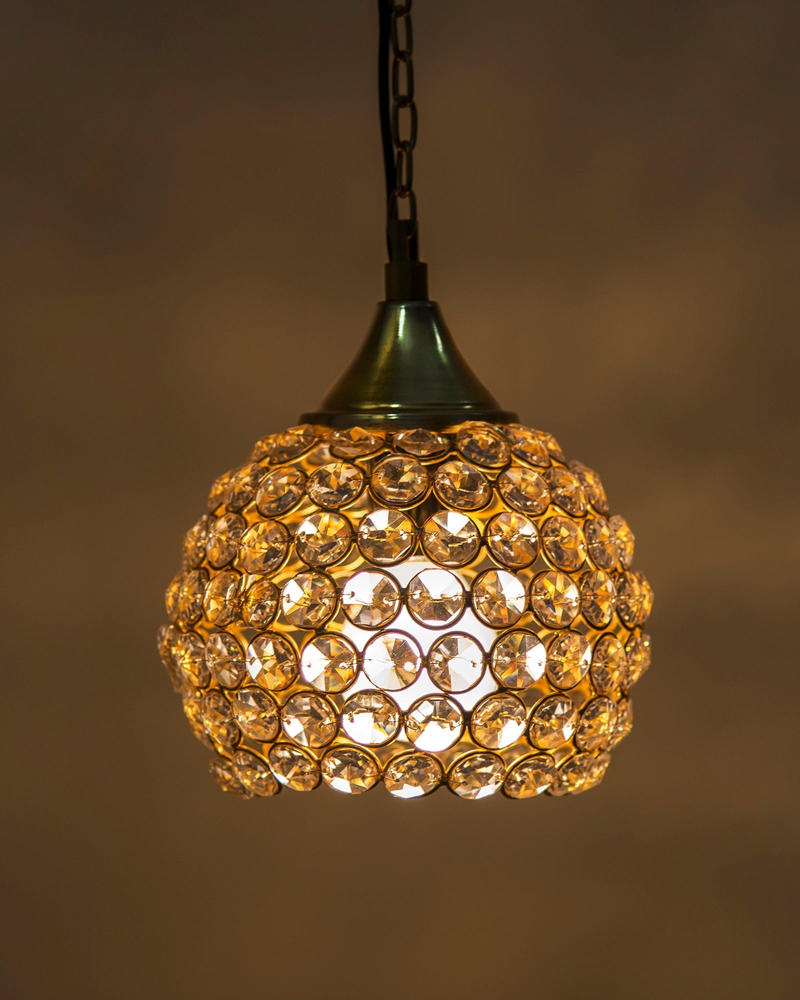 Crystal Hanging Pendant Half Globe
