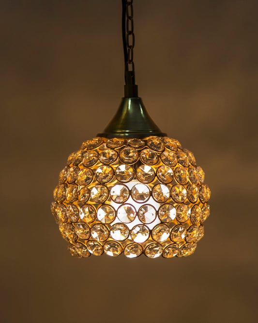 Crystal Hanging Pendant Half Globe