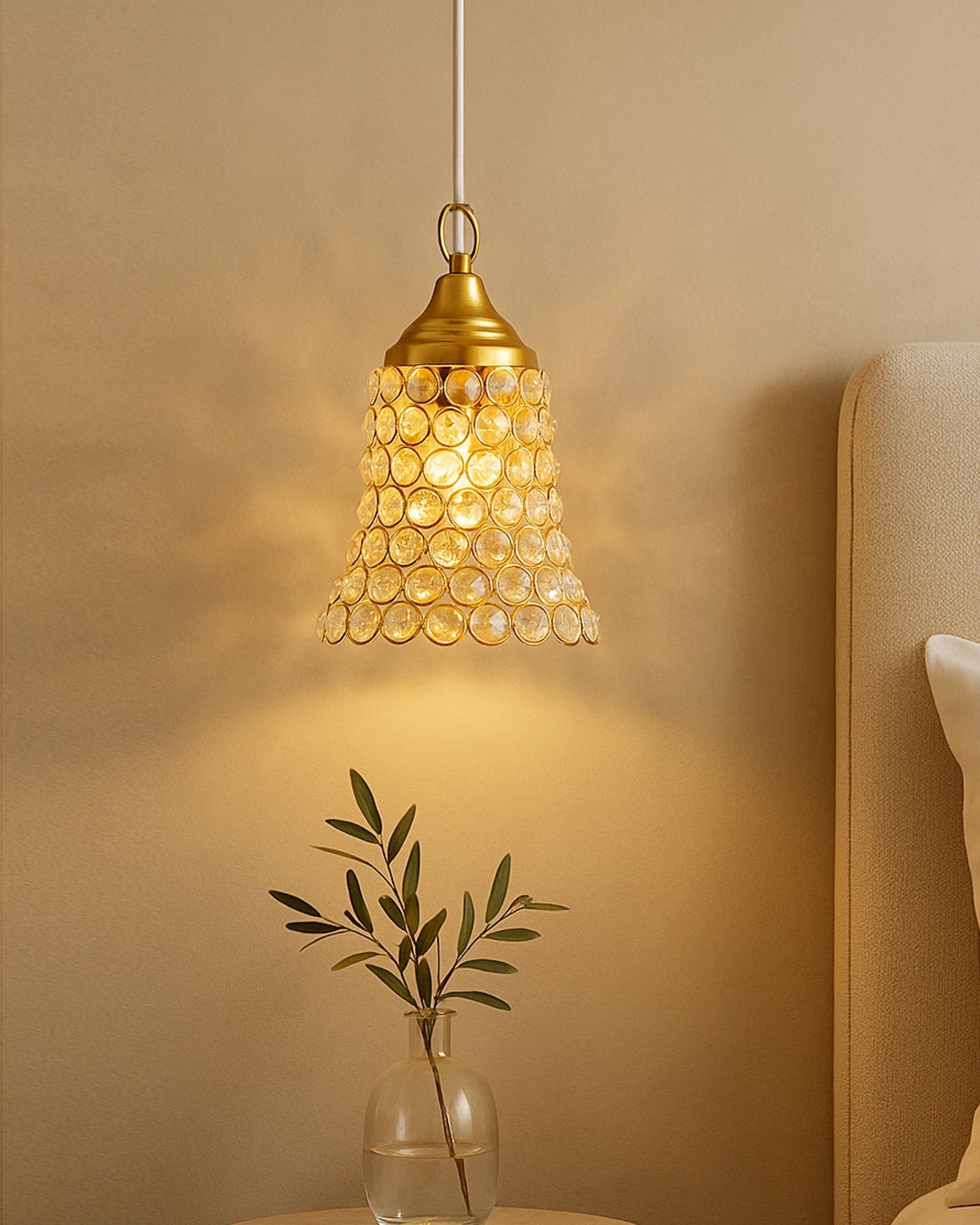 Crystal Hanging Pendant Bell Light, pendent light, hanging lamp