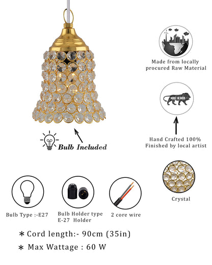 Crystal Hanging Pendant Bell Light, pendent light, hanging lamp