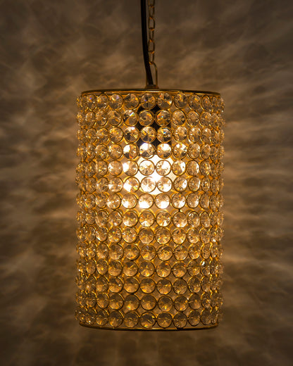 Crystal Hanging barrel Pendant, hanging ceiling light, Large