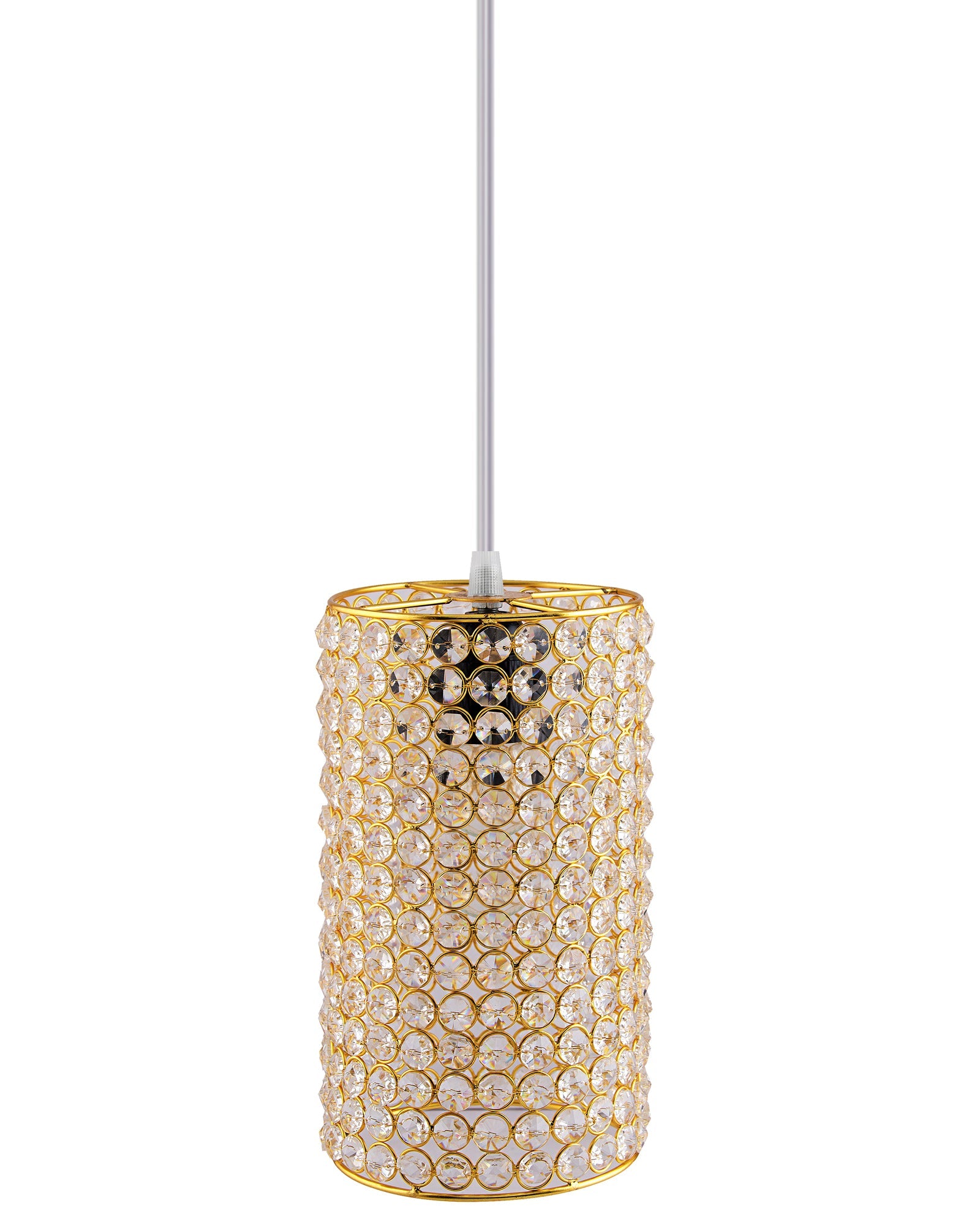 Crystal Hanging barrel Pendant, hanging ceiling light, Large