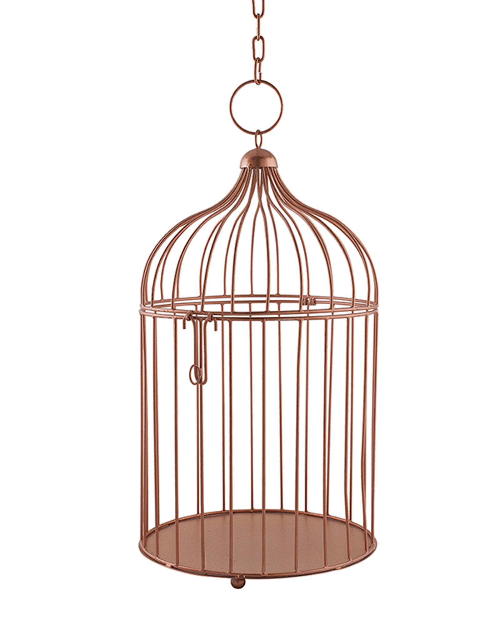 Homesake® Copper Bird Cage(Set of 2), with Hanging Chain, Home Décor, Living Room & Festive Use