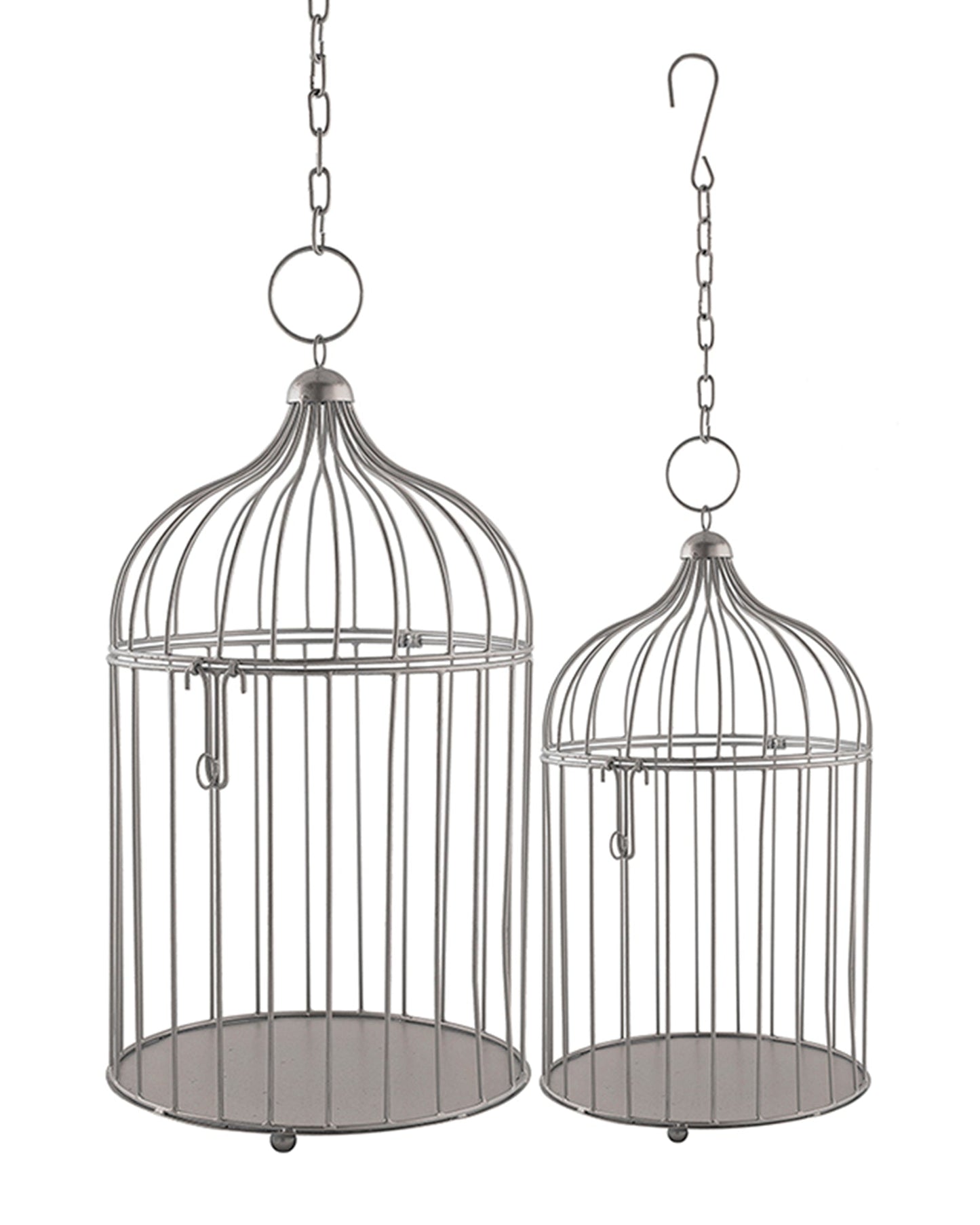 Homesake® Copper Bird Cage(Set of 2), with Hanging Chain, Home Décor, Living Room & Festive Use