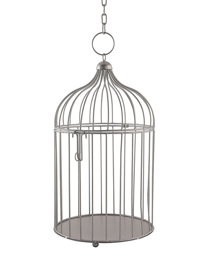 Homesake® Copper Bird Cage(Set of 2), with Hanging Chain, Home Décor, Living Room & Festive Use