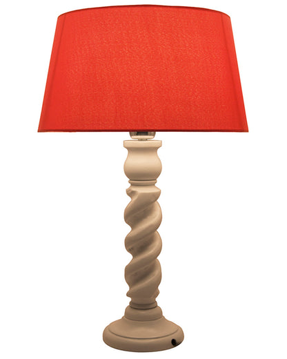 Classic Twister Table lamp white with Shade