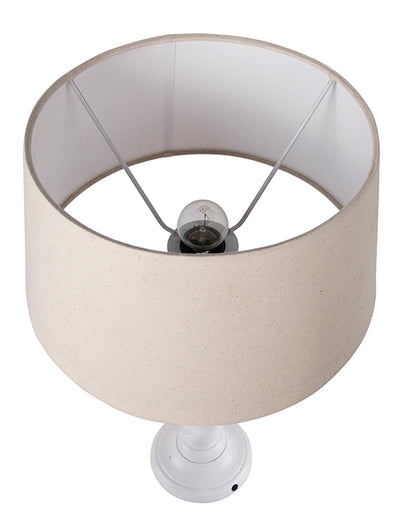 Classic Twister Table lamp white with Shade