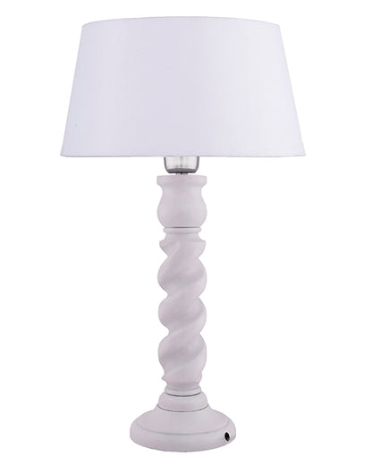 Classic Twister Table lamp white with Shade