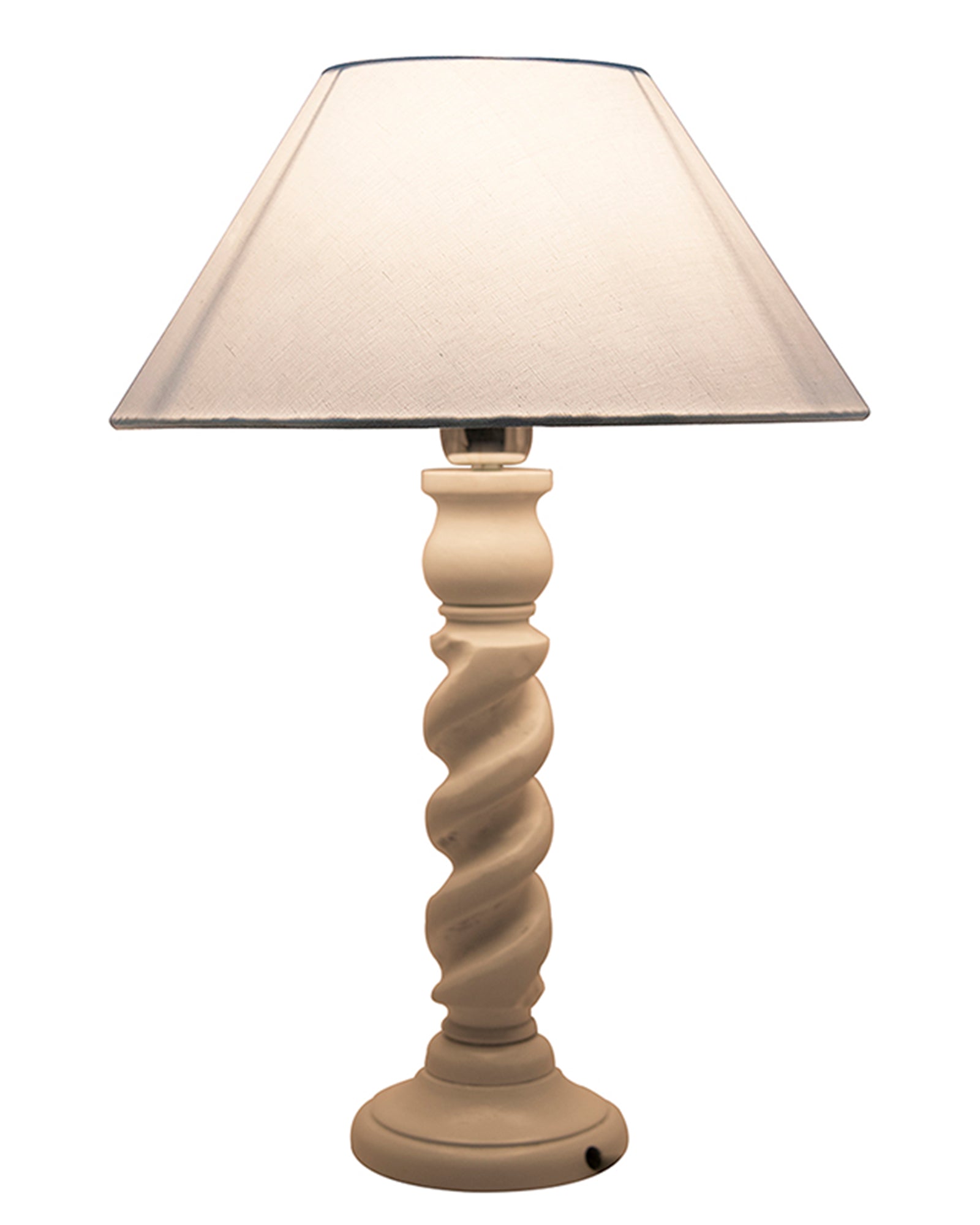 Classic Twister Table lamp white with Shade