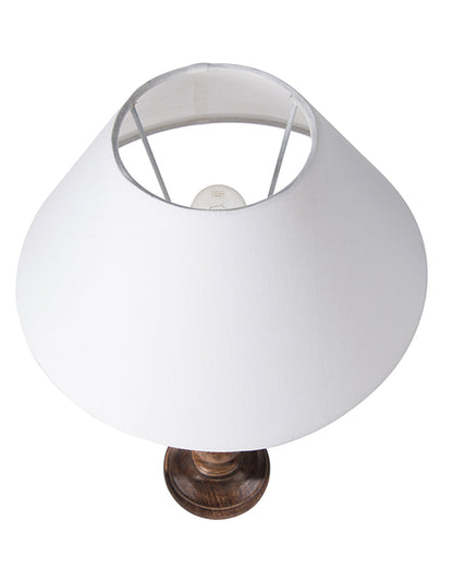 Classic Black Twister Table Lamp With Green Shade