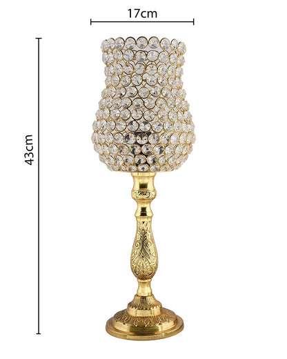 Classic Golden Crystal Lamp