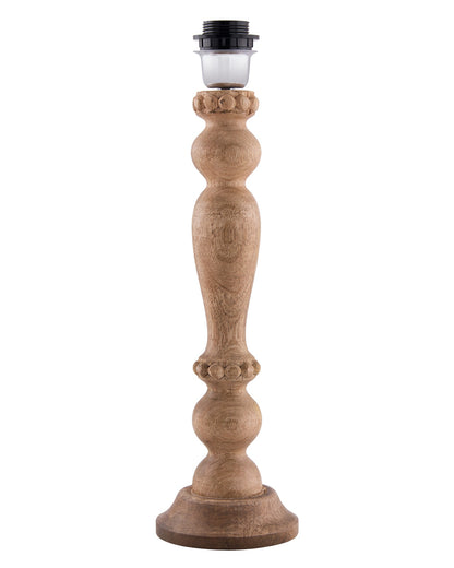 Eureka Polka Natural Wood Table Lamp With Shade